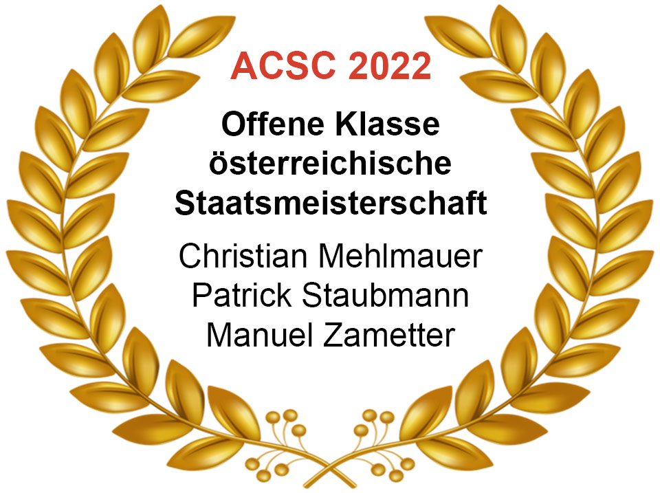 ACSC22 Sieger Offene Klasse