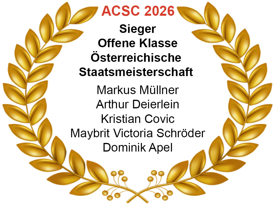 Sieger ACSC26 Offene Klasse Sieger ACSC26 Offene Klasse